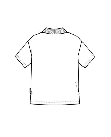 Джемпер трикотажный с воротником поло для мальчиков белый