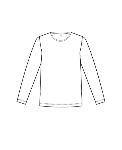 Фуфайка трикотажная для девочек (футболка) белый