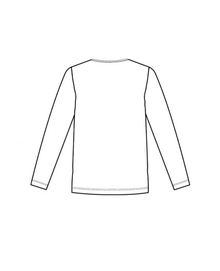 Фуфайка трикотажная для девочек (футболка) белый