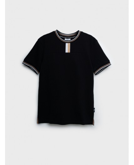 Фуфайка трикотажная для мальчиков (футболка) черный