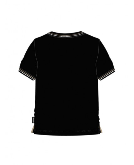 Фуфайка трикотажная для мальчиков (футболка) черный