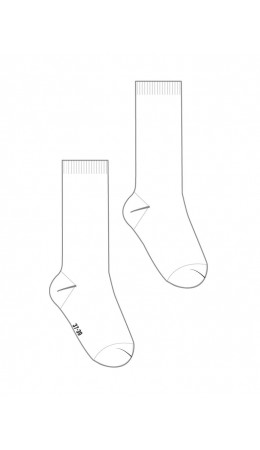 Носки трикотажные для девочек, 2 пары в комплекте белый