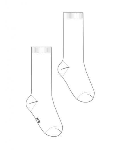 Носки трикотажные для девочек, 2 пары в комплекте белый