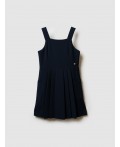 Сарафан текстильный для девочек тёмно-синий