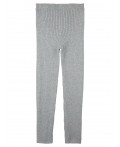 Вязаные рейтузы для девочки серый