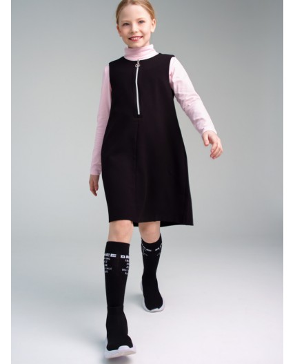 Сарафан текстильный для девочек черный