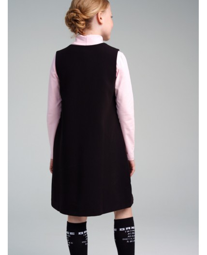 Сарафан текстильный для девочек черный