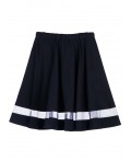 Юбка трикотажная для девочек тёмно-синий