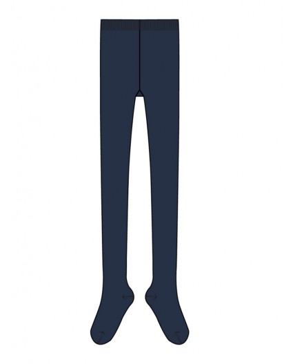Колготки трикотажные эластичные для девочек тёмно-синий