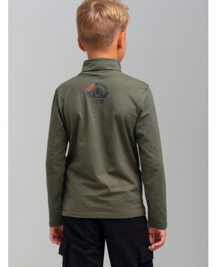 Водолазка трикотажная для мальчиков темно-зеленый