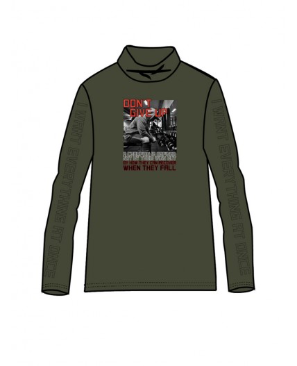 Водолазка трикотажная для мальчиков темно-зеленый