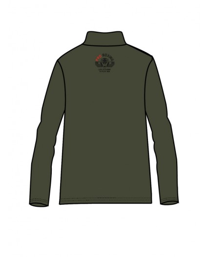 Водолазка трикотажная для мальчиков темно-зеленый