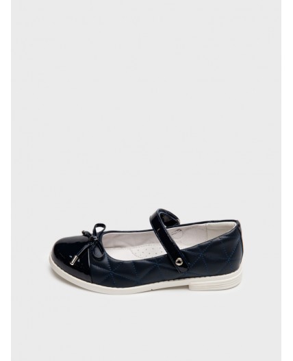 Туфли для девочек тёмно-синий