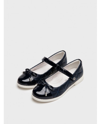 Туфли для девочек тёмно-синий