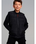 Жилет текстильный с полиуретановым покрытием для мальчиков черный