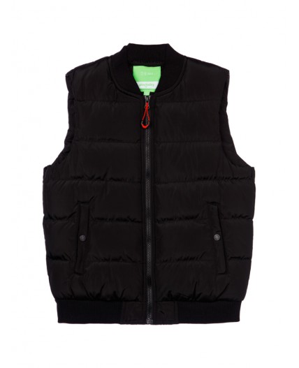 Жилет текстильный с полиуретановым покрытием для мальчиков черный