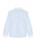 Сорочка текстильная для мальчиков (comfort fit) белый,голубой