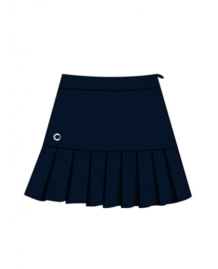 Юбка текстильная для девочек тёмно-синий