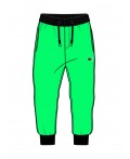 Брюки трикотажные для мальчиков зеленый,черный