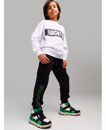 Брюки трикотажные для мальчиков черный