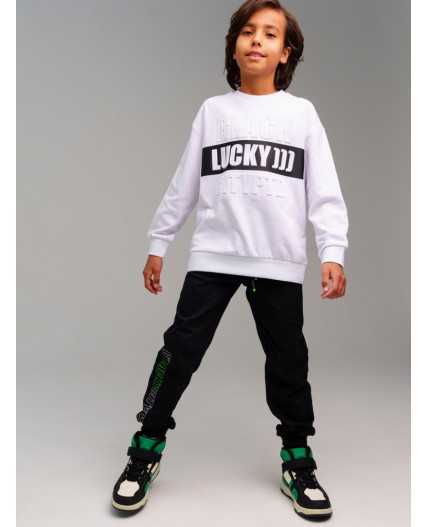 Брюки трикотажные для мальчиков черный