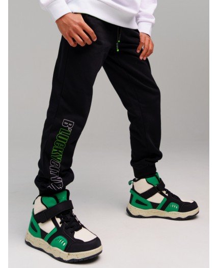 Брюки трикотажные для мальчиков черный