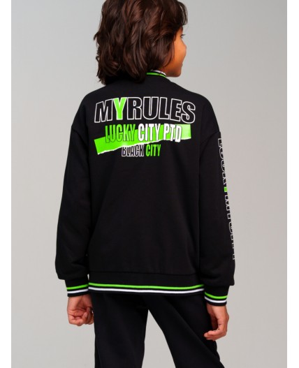 Толстовка трикотажная для мальчиков черный