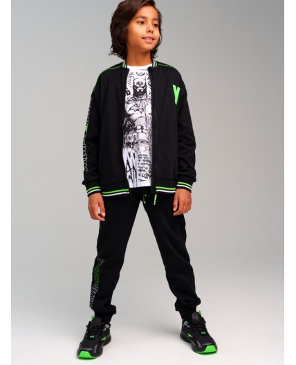 Толстовка трикотажная для мальчиков черный