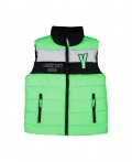 Жилет текстильный с полиуретановым покрытием для мальчиков зеленый,черный,серебряный
