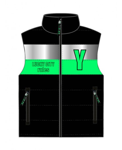 Жилет текстильный с полиуретановым покрытием для мальчиков черный,зеленый,серебряный