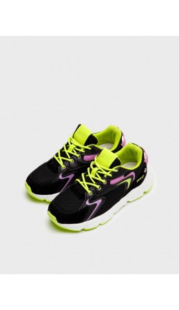 Полуботинки для девочек черный,зеленый,сиреневый