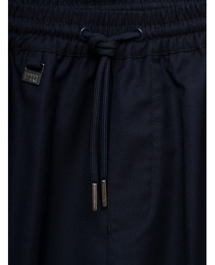 Брюки текстильные для мальчиков тёмно-синий