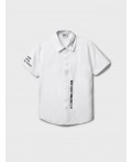 Рубашка текстильная для мальчиков (regular fit) белый