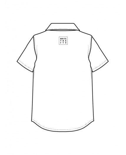 Рубашка текстильная для мальчиков (regular fit) белый