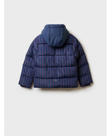 Куртка текстильная с полиуретановым покрытием для мальчиков тёмно-синий