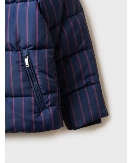 Куртка текстильная с полиуретановым покрытием для мальчиков тёмно-синий