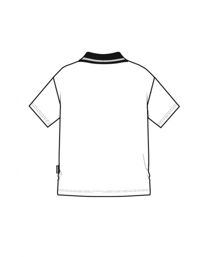 Джемпер трикотажный с воротником поло для мальчиков белый