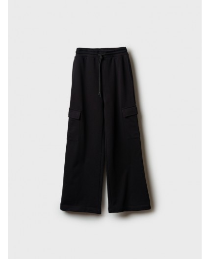 Брюки трикотажные для девочек черный