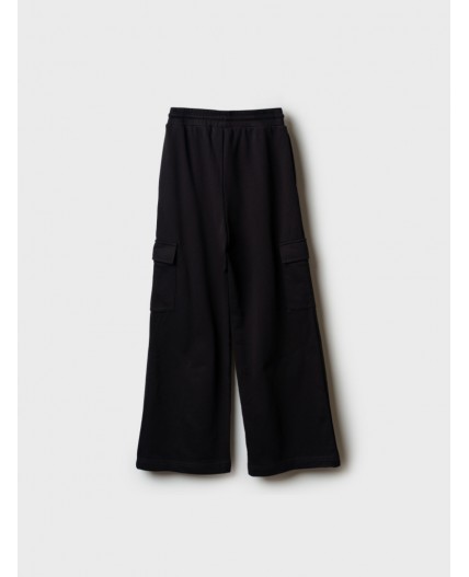 Брюки трикотажные для девочек черный