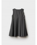 Сарафан текстильный для девочек темно-серый