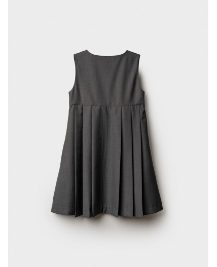 Сарафан текстильный для девочек темно-серый