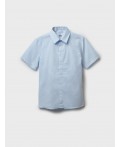 Рубашка текстильная для мальчиков (comfort fit) голубой