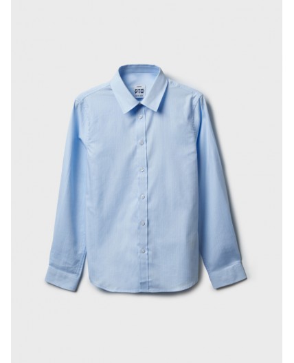 Рубашка текстильная для мальчиков (regular fit) голубой