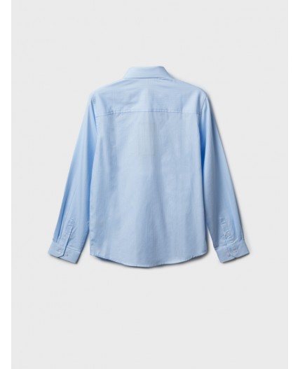 Рубашка текстильная для мальчиков (regular fit) голубой