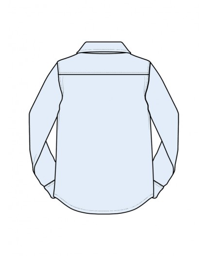 Рубашка текстильная для мальчиков (regular fit) голубой