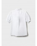 Блузка текстильная для девочек белый