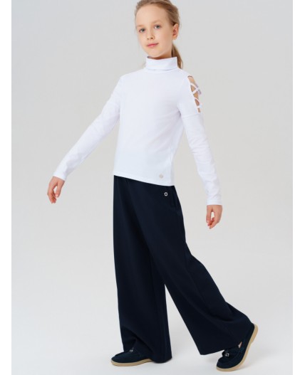 Водолазка трикотажная для девочек белый