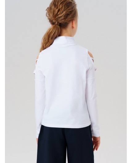 Водолазка трикотажная для девочек белый