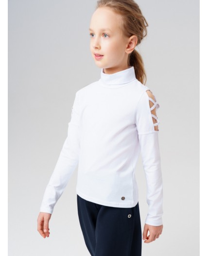 Водолазка трикотажная для девочек белый