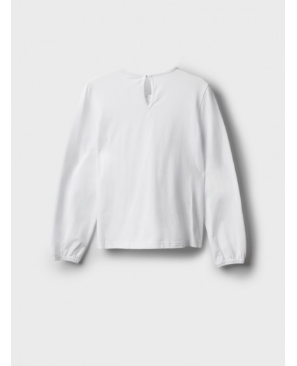 Блузка трикотажная для девочек белый